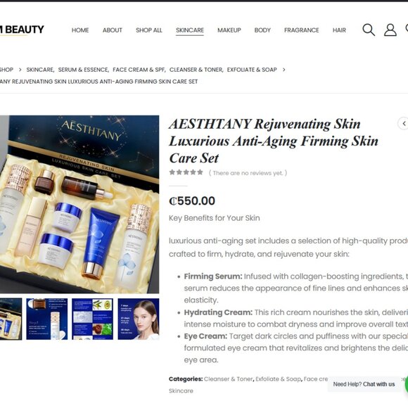 O'KADY Aesthtany Skin Care Rejuvenating Beauty Anti-Aging 8-Piece Set - Picture 6 of 9